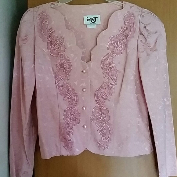Kathy J, jacket and skirt set, size 12.  NWOT - Picture 2 of 8